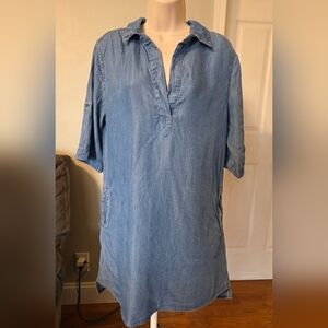 Philosophy Chambray Dress Or Tunic Top